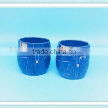 ceramic handmade 3d jeans mug with jeans design