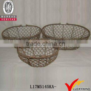 Functional durable vintage country style garden fire basket