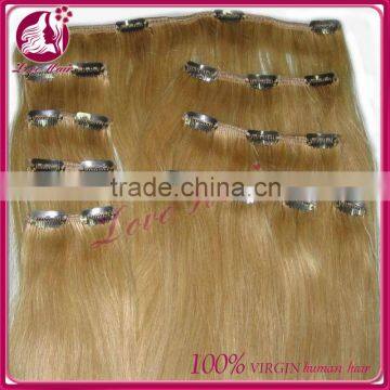 6A quality clip in hair extensions for black women