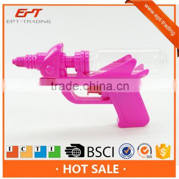 Cheap water gun plastic toy spray gun with candy toy tube