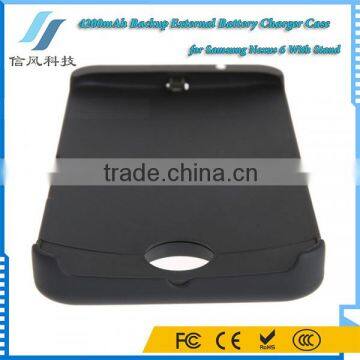 4200mAh Backup External Battery Charger Case for Samsung Nexus 6 With Stand photo-6