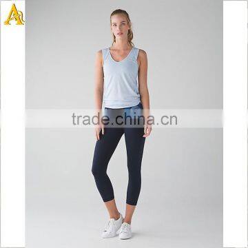 wholesale comfortable capril pants custom chino yoga jogging lady pants