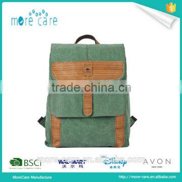 men's trendy vintage canvas backpack