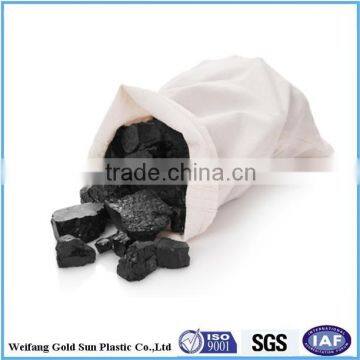 moisture proof white coated pp woven coal bag