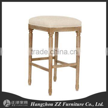 Wholesale french antique style wooden bar chair stool