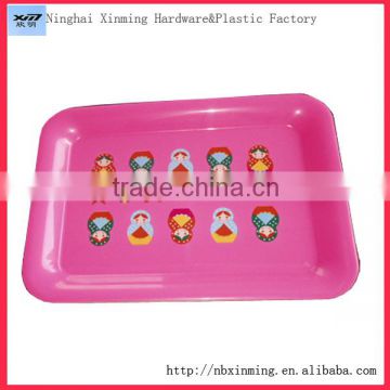 Large shallow plastic fast food trays/plastic tray in food grade