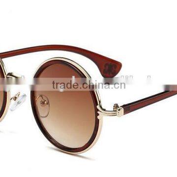New Arrival Colorful Lens UV400 Round Frame Metal Sunglass photo-6