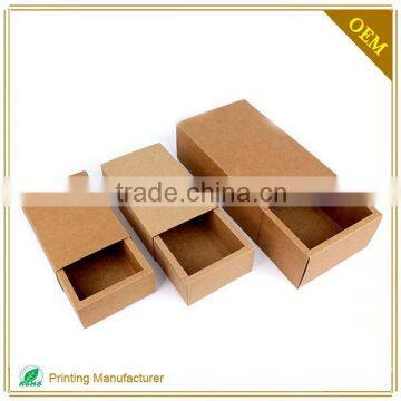 Customized High Quality Brown Kraft Paper Box Sleeve To Make In China