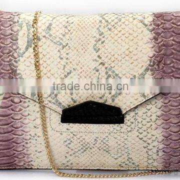 Snake Skin Women Clutch Evening Bag