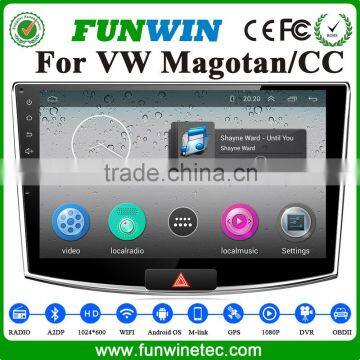 FUNWIN Android 4.4.2 radio 1024*600 for VW Magotan car multimedia player with gps 2012 2013 2014 bluetooth