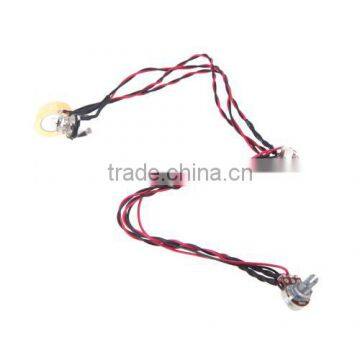 Dual Piezo Pickup Pick-up 6.35mm Jack With Volume Tone Control for Acoustic Guitar Ukulele photo-3