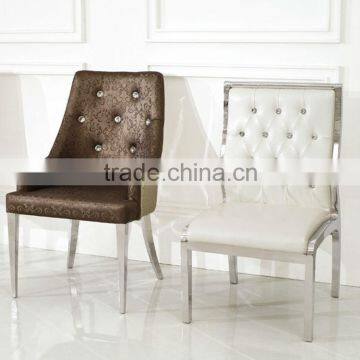 Elegant Design Hotel Lobby Stainless Steel Chairs OB411