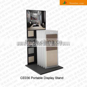 plug-in laminate samples display stand /space saving ceramic tile showing display -CE036