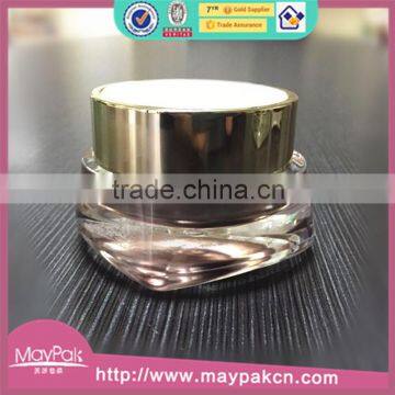 New design 30g round shape aluminum cosmetic arcylic jar