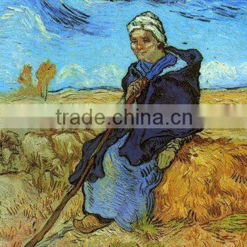 The Shepherdess wall decoration art by Van Gogh unique gift