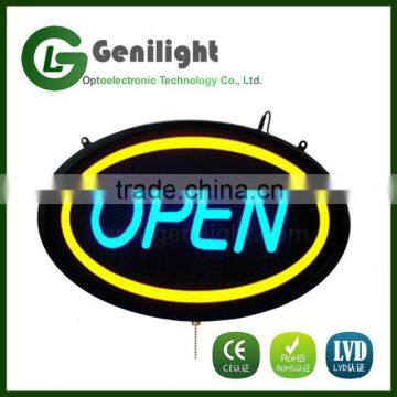 Chain Hanging Flashing Board Epoxy Resin LED Neon Open Sign