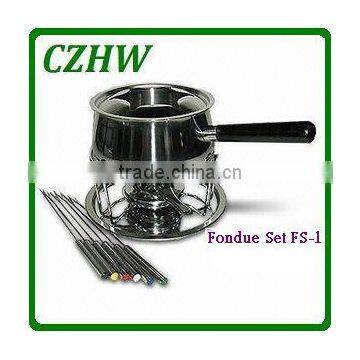 cheese stainless steel fondue set dessert cookware