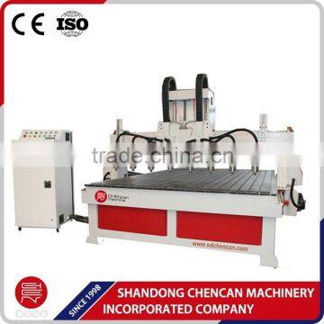 Multi head CNC router for cylinder Wood carving ,milling from china factory direct