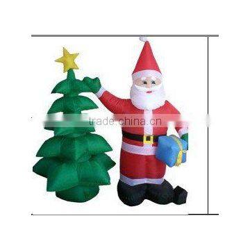 Inflatable Christmas Tree with Santa