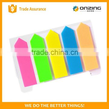 Onzing good quality colorful pet index arrow shape