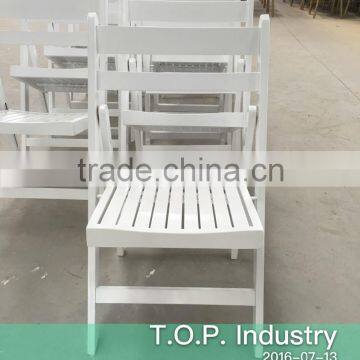 Slatted Seat Folding Chair