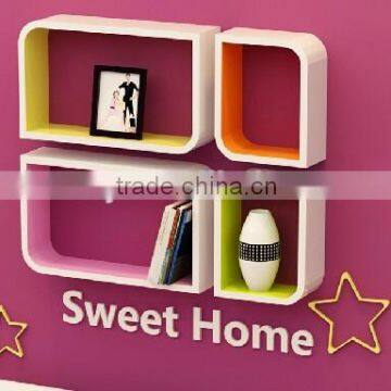 luxury wooden shelves for shop decoration