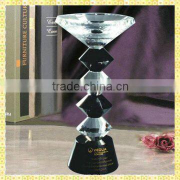 Luxurious Clear Crystal Fashion Trophies For Fashion Exhibition Decoration