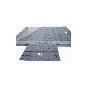 4 ft Drop Lumber Tarps - 4 foot side drop lumber tarps for commercial flatbed trucks.