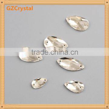 flat back rhinestones sew on crystal glass stone beads for clothes decoration