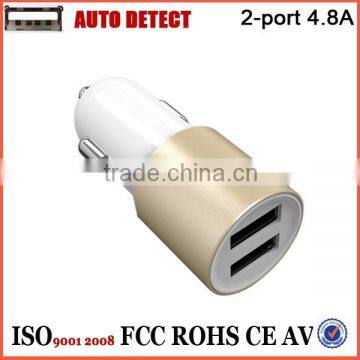 Mobile Accessories 2015 2a 2 Port Usb Car Charger,10w Car Charger