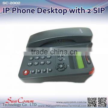 SC-2002PE 1 Wan 1 Lan 2 Sip Lines IP Phone With PoE photo-5