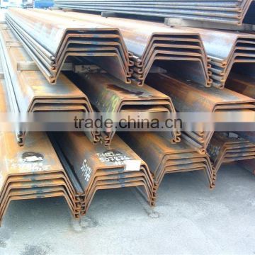 U shape hot rolled Steel sheet pile for embankment