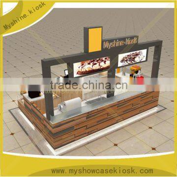Industrial Popcorn Machine With Plywood Mall Popcorn Kiosk Coffee Kiosk Design for Sale photo-2