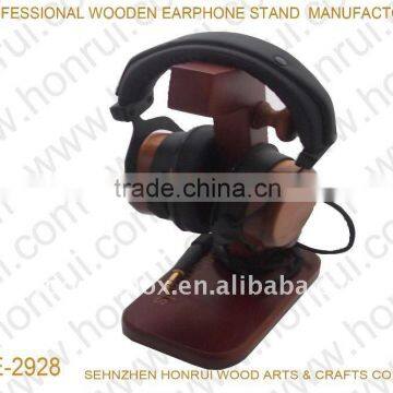 Wooden headphone display stand