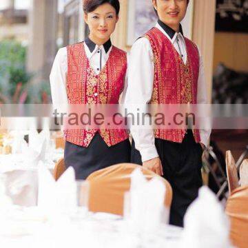 Wholesale restaurant clothing bar club waiter uniform (TC)