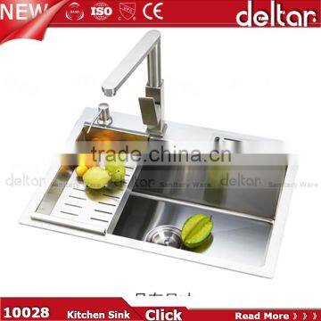 convenient southeast asia/Vietnam sus201 handmade sink with basket and knife shelf