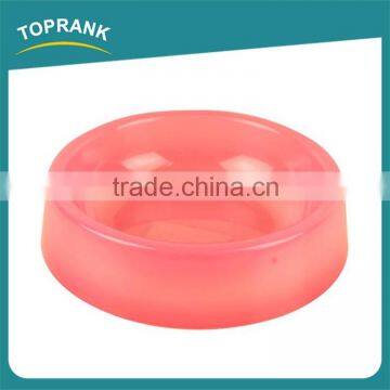 Cheap wholesale fancy large round pink PP pet dog bowl