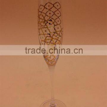 Gold Decal Champagne Glass,Wholesale Glasses