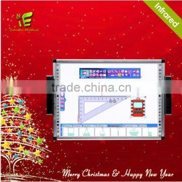 two users infrared IR interactive whiteboard,smart board for school,education equipment