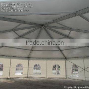 Guangzhou Factory Large 25m Aluminum Dodecagon Luxury Polygon Wedding Tents for 350 People photo-3