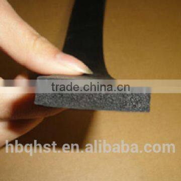 Rectangle-shaped black epdm foam rubber shock proof seal strips/protective sealing strips