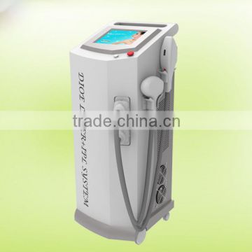 skin rejuvenation 808+IPL long pulsed laser for hair removal