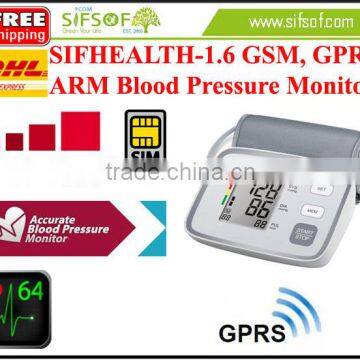 SIFHEALTH-1.6 GSM Blood Pressure Monitor, Irregular Heart Beat, Sends Data Via GPRS