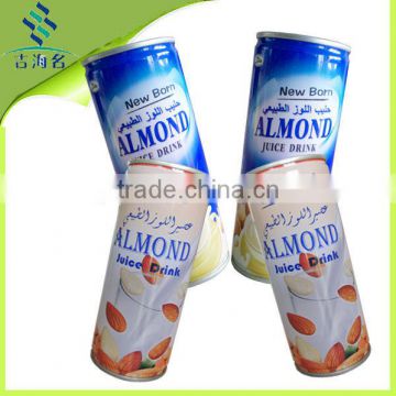 New born canned Almond drink juice