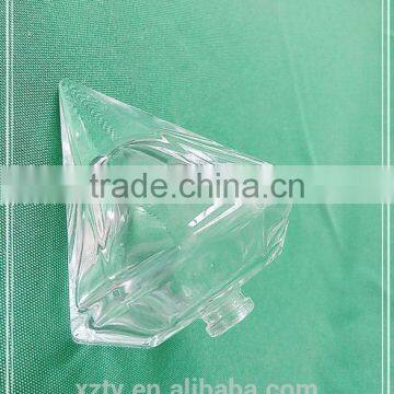 80ml glass polyhedral bottle of cone shape for perfumry