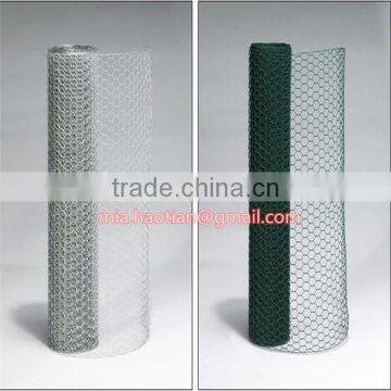 Galvanized wire woven hexagonal mesh chicken fencing