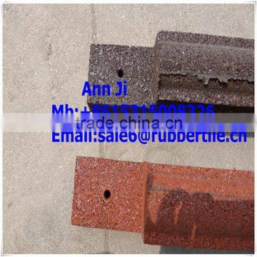 heavy-duty rubber border tile,non-toxic kindergarden rubber border edging tile