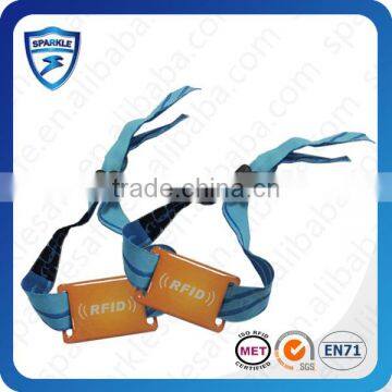 Hot Sell Rfid Fabric Wristband With Plastic Fastener photo-2