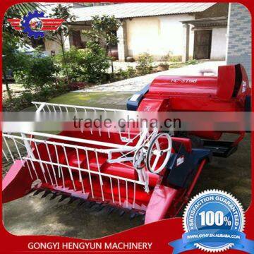 good quality rice cutting and threshing machine/rice harvester