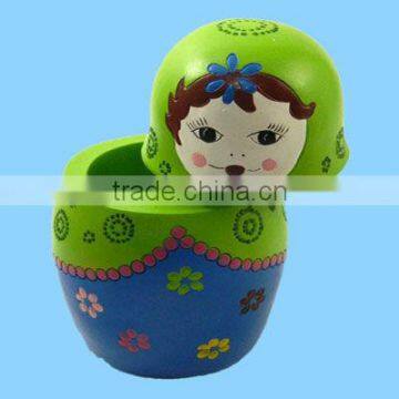 Nesting Doll Matryoshka Resin Jewelry Trinket Box